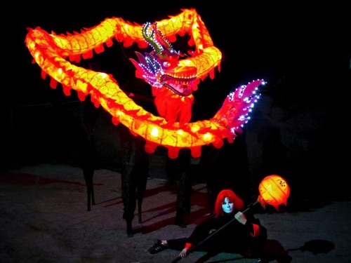 LED Dragon Mask